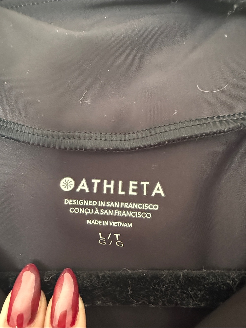 Athleta Black Full-Zip - Picture 2 of 4
